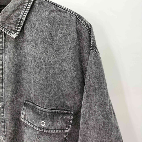 ラコレ LAKOLE ウォッシュド加工 デニムシャツ メンズ JPN:M